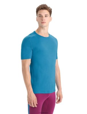 Icebreaker Eesti ZZ0F2156 mehed | Icebreaker Merino 200 Oasis lühikeste varrukatega Crewe termiline ülaosa geosinine