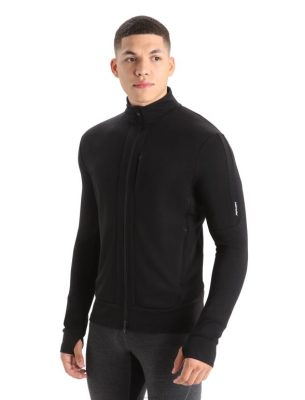 Icebreaker Eesti ZZ0F2212 mehed | Icebreaker Merino Quantum III pikkade varrukatega tõmblukk must