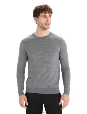 Icebreaker Eesti ZZ0F2214 mehed | Icebreaker Merino Wilcoxi pikkade varrukatega kampsun Gritstone Heather
