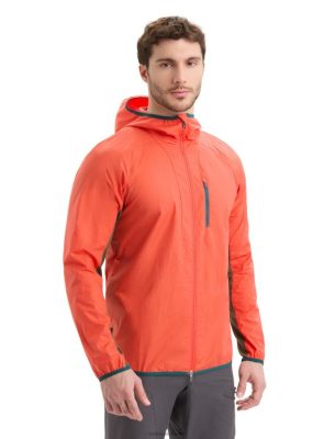 Icebreaker Eesti ZZ0F2238 mehed | Icebreaker Shell+ Merino Cotton Wind Bruker erksav maa/loden