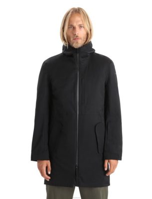Icebreaker Eesti ZZ0F2241 mehed | Icebreaker City Label Shell+ Merino 4-in-1 Parka must