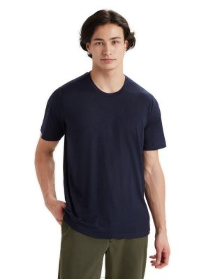 Icebreaker Eesti ZZ0F225 mehed | Icebreaker Merino Tech Lite II lühikeste varrukatega tee kesköö merevägi