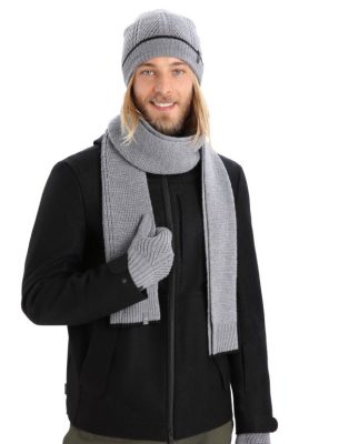 Icebreaker Eesti ZZ0F2334 unisex | Icebreaker Merino teekonnapunkti sall Gritstone Heather/must