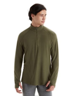 Icebreaker Eesti ZZ0F2420 mehed | Icebreaker Bodyfitzone Merino 200 tsooni termiline pikkade varrukatega pool tõmblukk loden