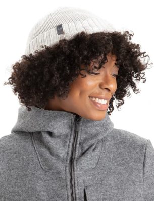 Icebreaker Eesti ZZ0F2463 unisex | Icebreaker Merino Vela mansett beanie ECRU Heather