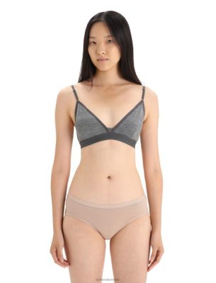 Icebreaker Eesti ZZ0F2508 naised | Icebreaker Merino sireen polsterdatud rinnahoidja Gritstone Heather