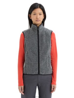 Icebreaker Eesti ZZ0F2678 naised | Icebreaker realfleece merino kõrge hunniku vest Gritstone Heather