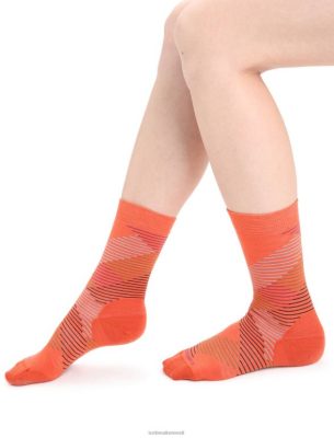 Icebreaker Eesti ZZ0F2766 naised | Icebreaker Merino elustiil peen gabariitmeeskonna sokid kriipsud erksav maakeha/mine marja