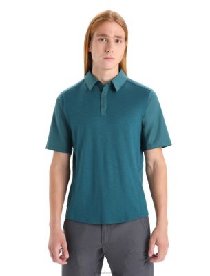 Icebreaker Eesti ZZ0F286 mehed | Icebreaker Merino matka lühikeste varrukatega ülaosa roheline hiilgus