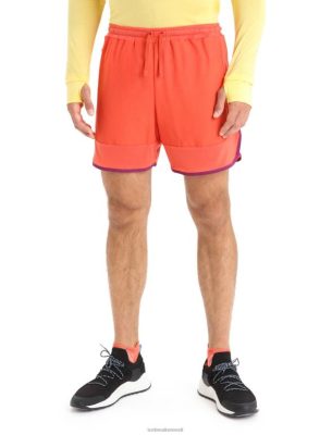 Icebreaker Shorts ZZ0F2250 mehed | Icebreaker Zoneknit Merino lühikesed püksid erksav maakeha/mine marja