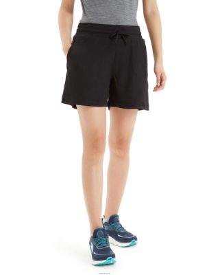 Icebreaker Shorts ZZ0F2740 naised | Icebreaker Merino purustus lühikesed püksid must