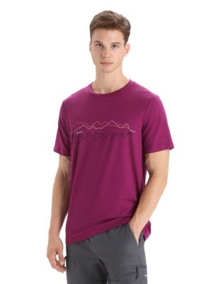 Icebreaker T-Shirt ZZ0F231 mehed | Icebreaker Merino Tech Lite II lühikeste varrukatega T-särk marjaks minema