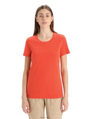 Icebreaker T-Shirt ZZ0F2654 naised | Icebreaker Merino Central Classic lühikeste varrukatega t-särk erksav maa