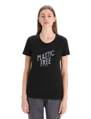 Icebreaker T-Shirt ZZ0F2664 naised | Icebreaker Merino Tech Lite II lühikeste varrukatega T-särk loomulik must