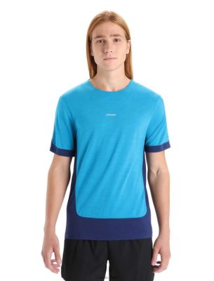 Icebreaker T-Shirt ZZ0F271 mehed | Icebreaker Zoneknit Merino lühikeste varrukatega t-särk geosinine/kuninglik merevägi