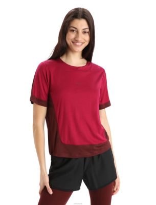 Icebreaker T-Shirt ZZ0F2892 naised | Icebreaker Zoneknit Merino lühikeste varrukatega boksis-särk kirss/espresso